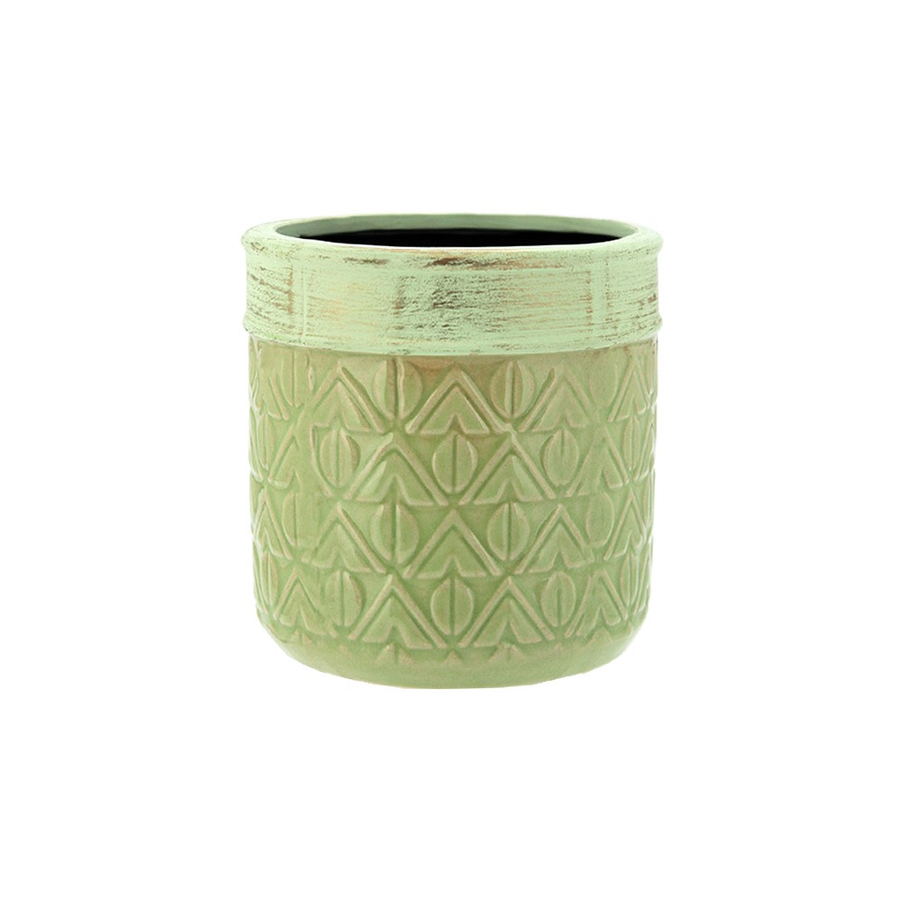 Planter Round 13x13cm-LimeGreen(16/16)