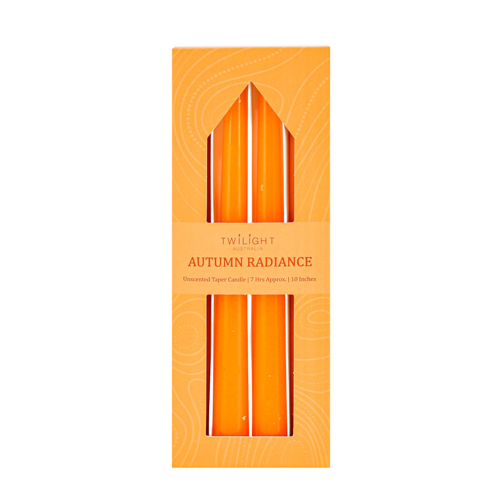 Candle Taper 4pcs/Pk 10InchOrange(24/48)