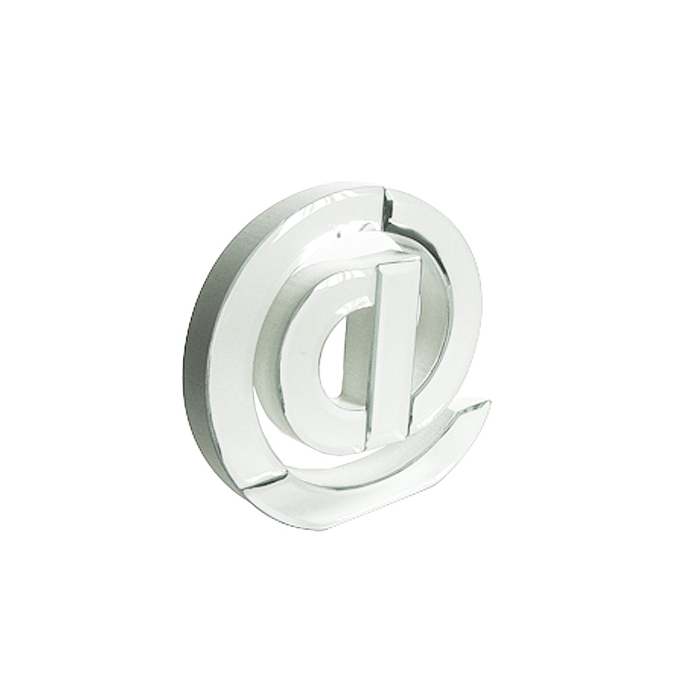 Mirror '@' Letter Deco 15cmH  (12/24)