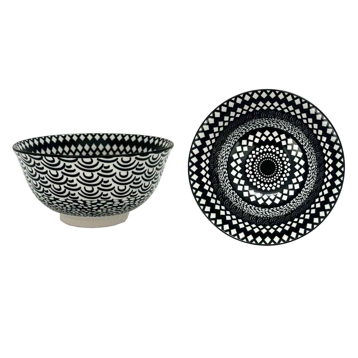 Turkish Style6.25Inch BowlBlkPttn(12/36)