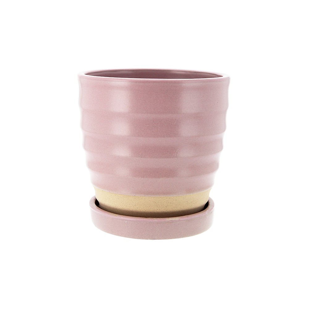 Planter w/Tray 13.6x13.6x13.2cm (2/8)