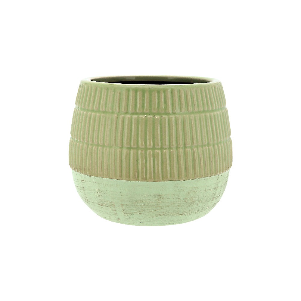 Planter Round 15.5x13cm-Lime Green (8/8)