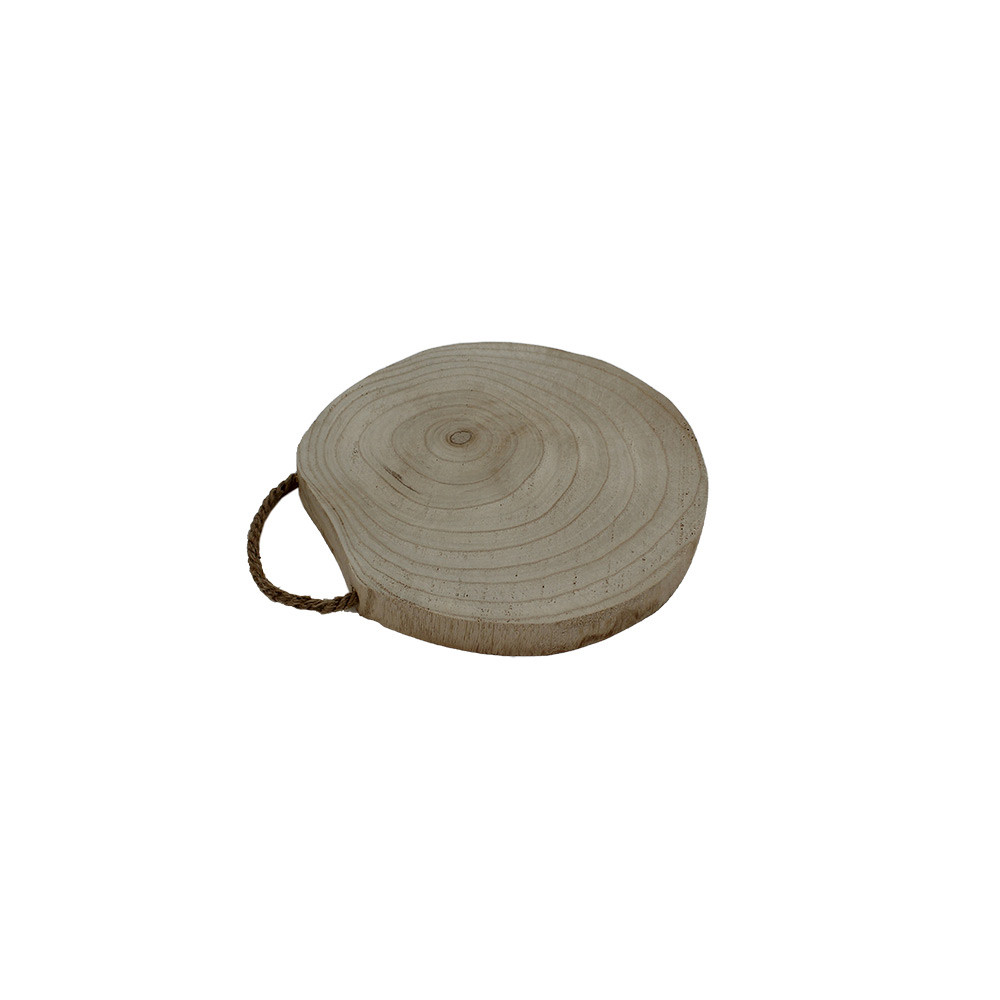 Wood Serve PlatterRd25.5x25.5x3cm(12/12)