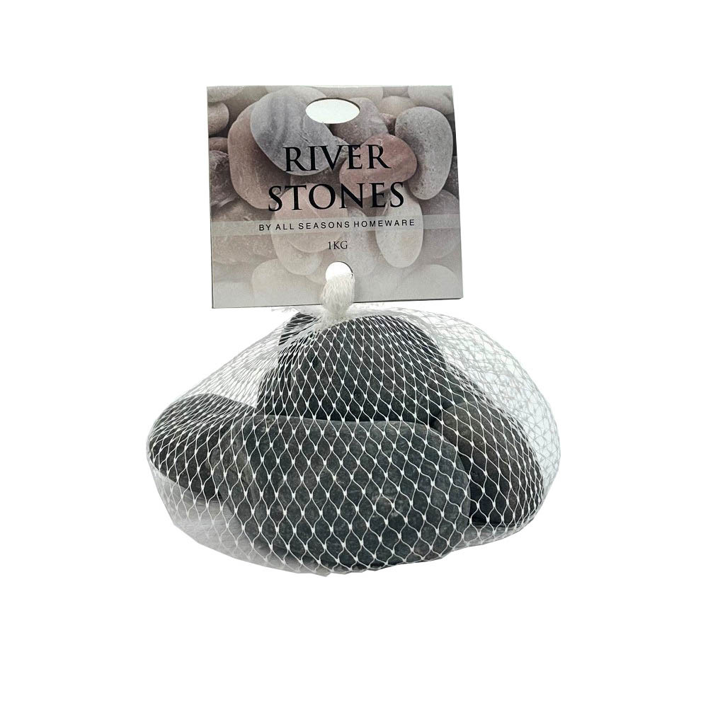 River Stone 3-5cmInSize 1Kg Black(15/15)