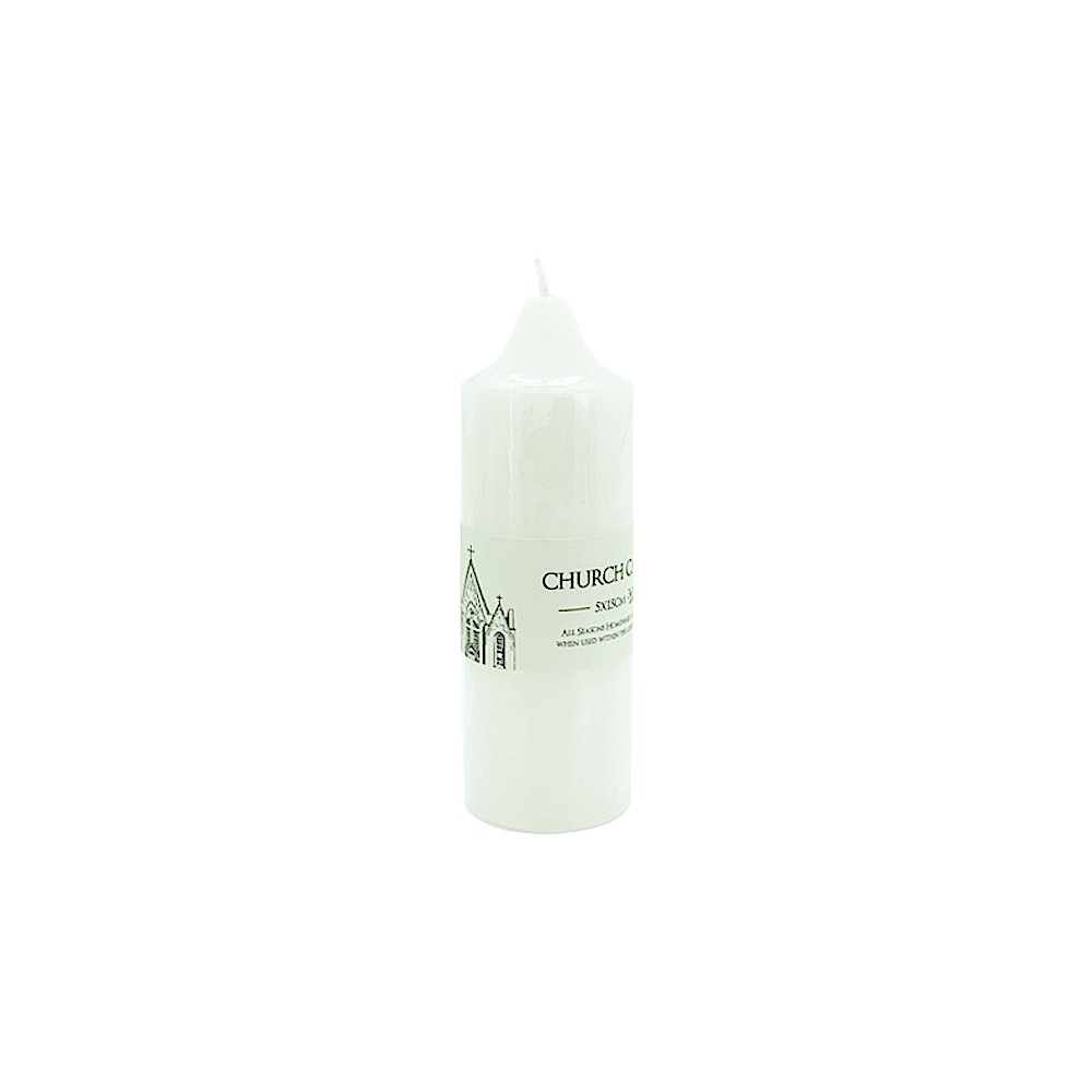 Candle Pillar 5x15cmH - White (36/36)