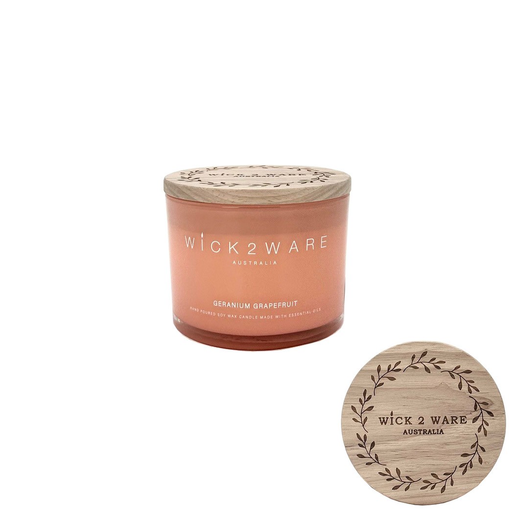 CandleSOYJar340gGeraniumGrapefruit(6/12)