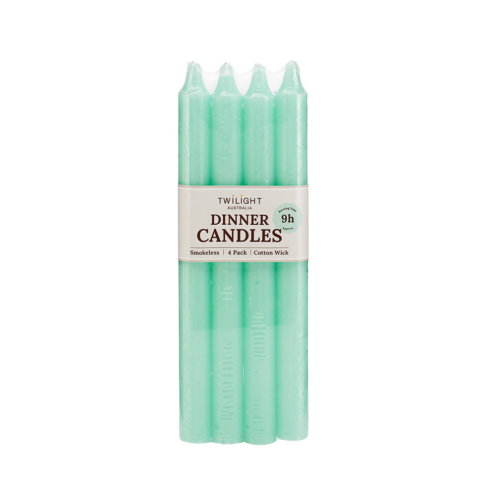 Candle Dinner 10 Inch 4/PkLtGreen(24/48)