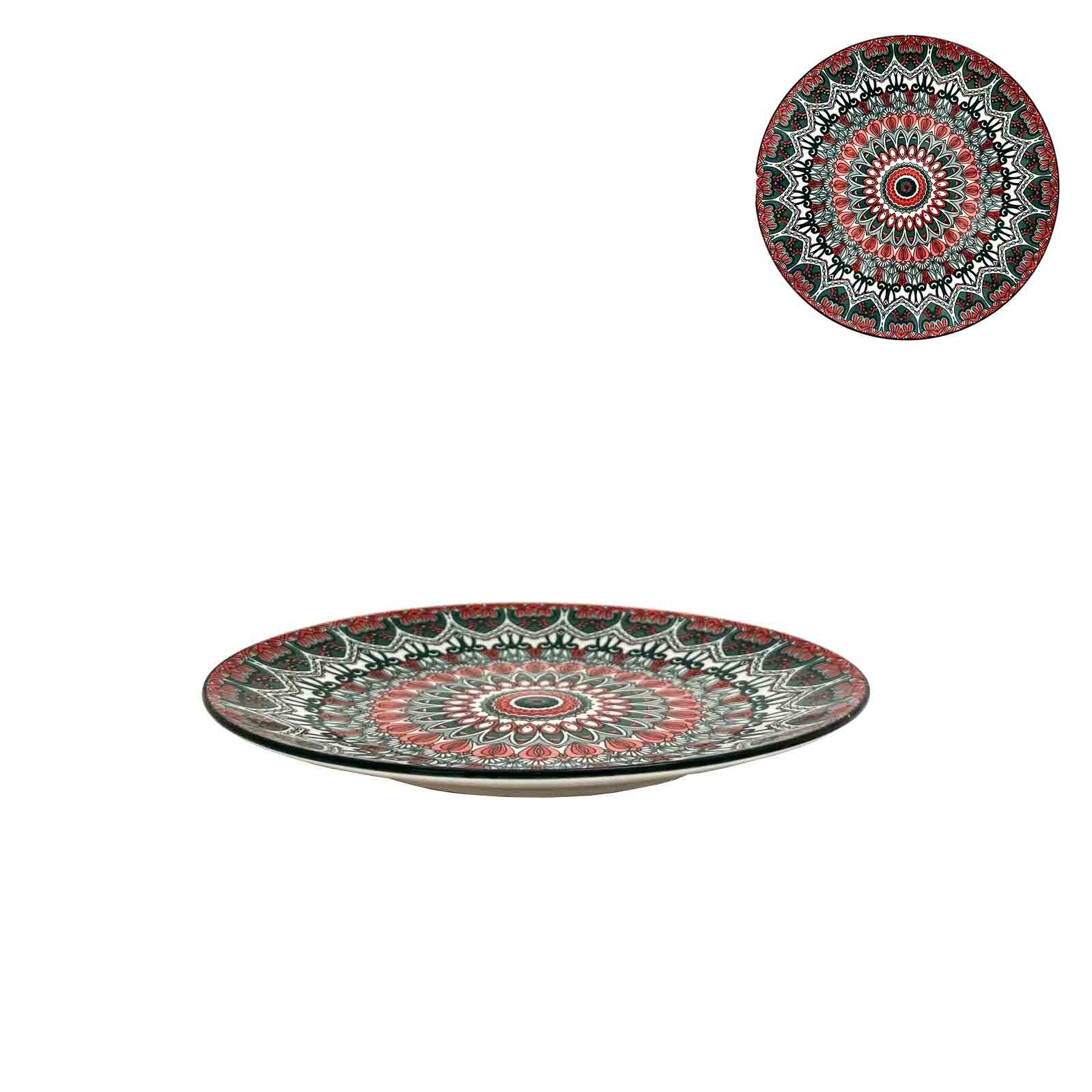 Turkish Style 10.5InchPlateGrn Red(4/16)