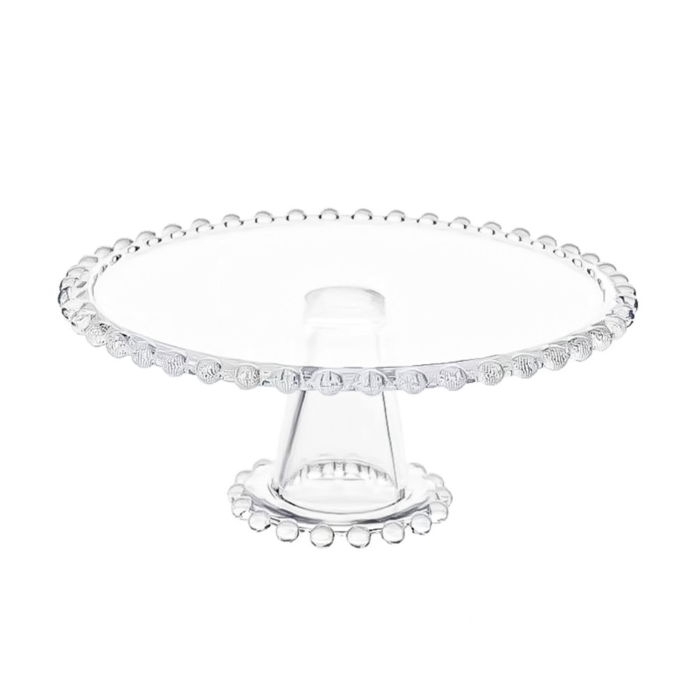 Crystal Cake Plate W/FootD21.3x11cm(1/8)