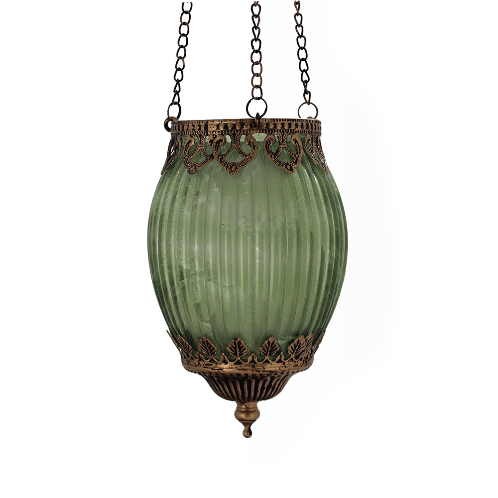 MoroccanStyleHangLantnD11x18.5Grn(1/12)