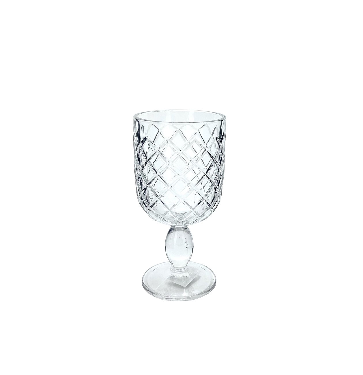 Glass Wine Grid 8.2x15.9cmH (6/24)