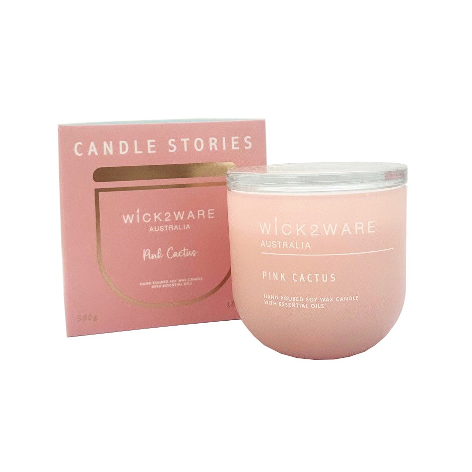 Candle Jar SOY 300g Pink Cactus (6/6)