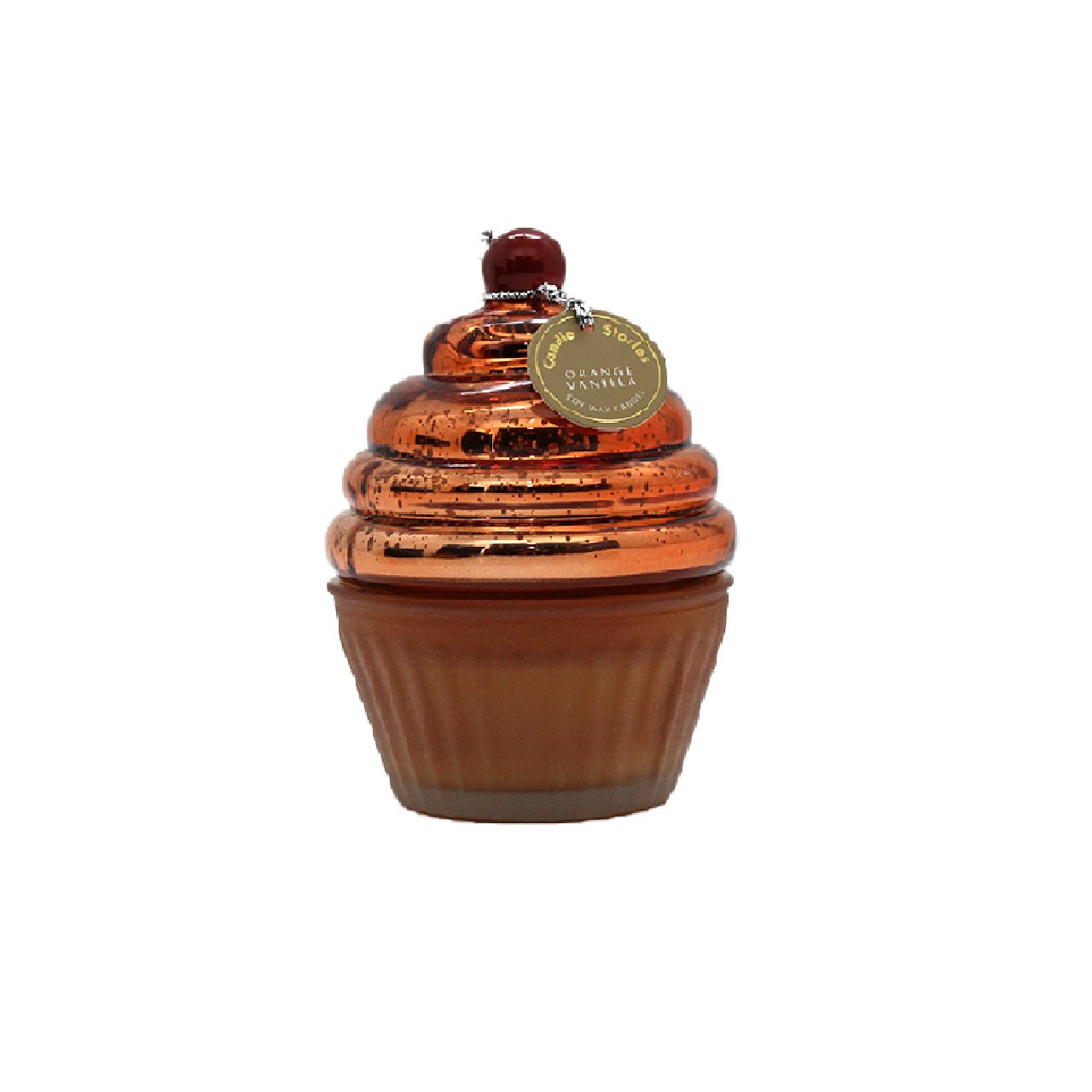 Candle Cup Cake CeramicOrangeVanila(6/6)