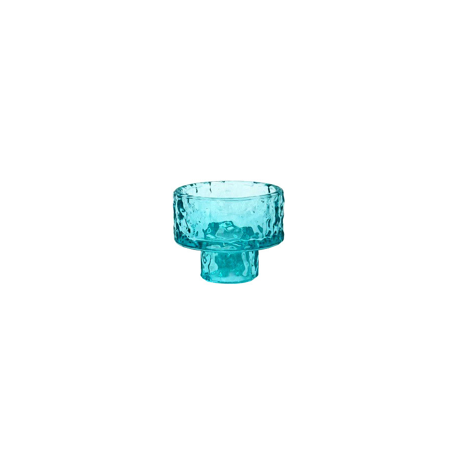 GlassCandleHolder5.2x6.4cm Blue (24/24)