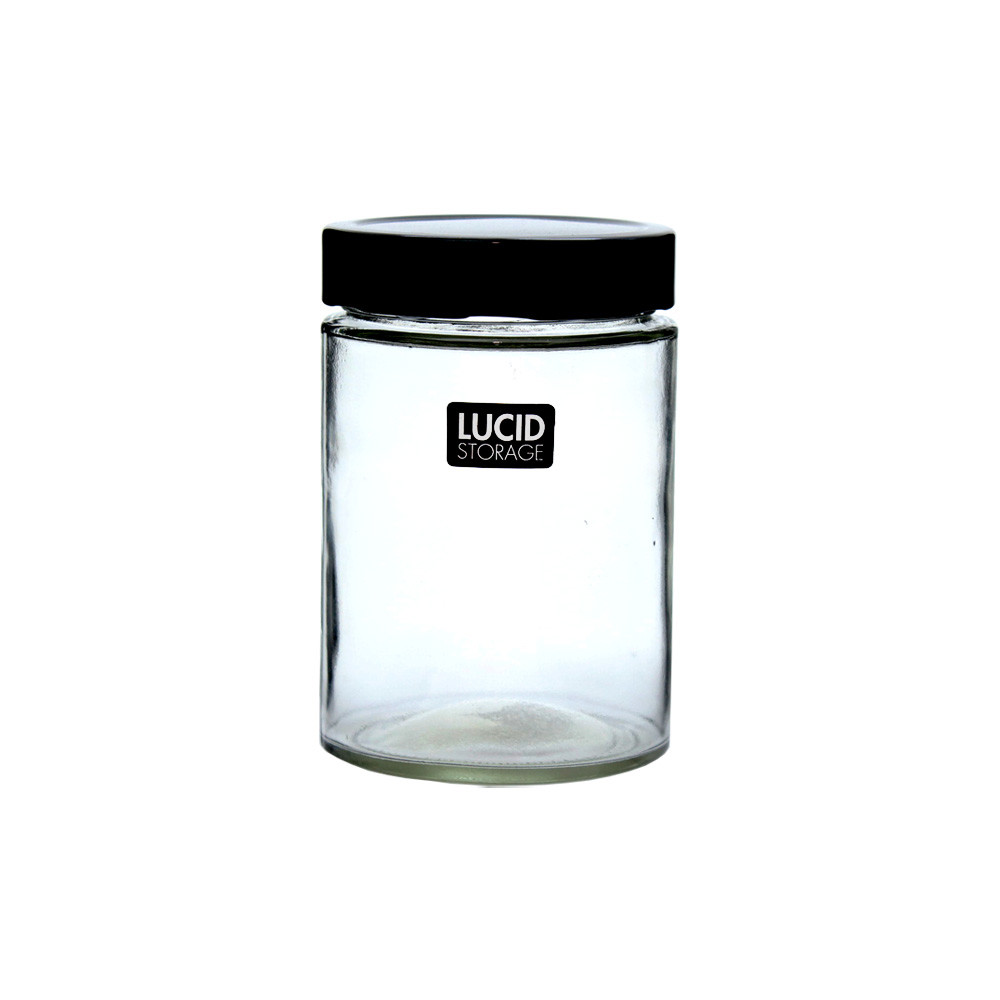 GlassBottleBlkLid500ml8.5x13cm(24/24)