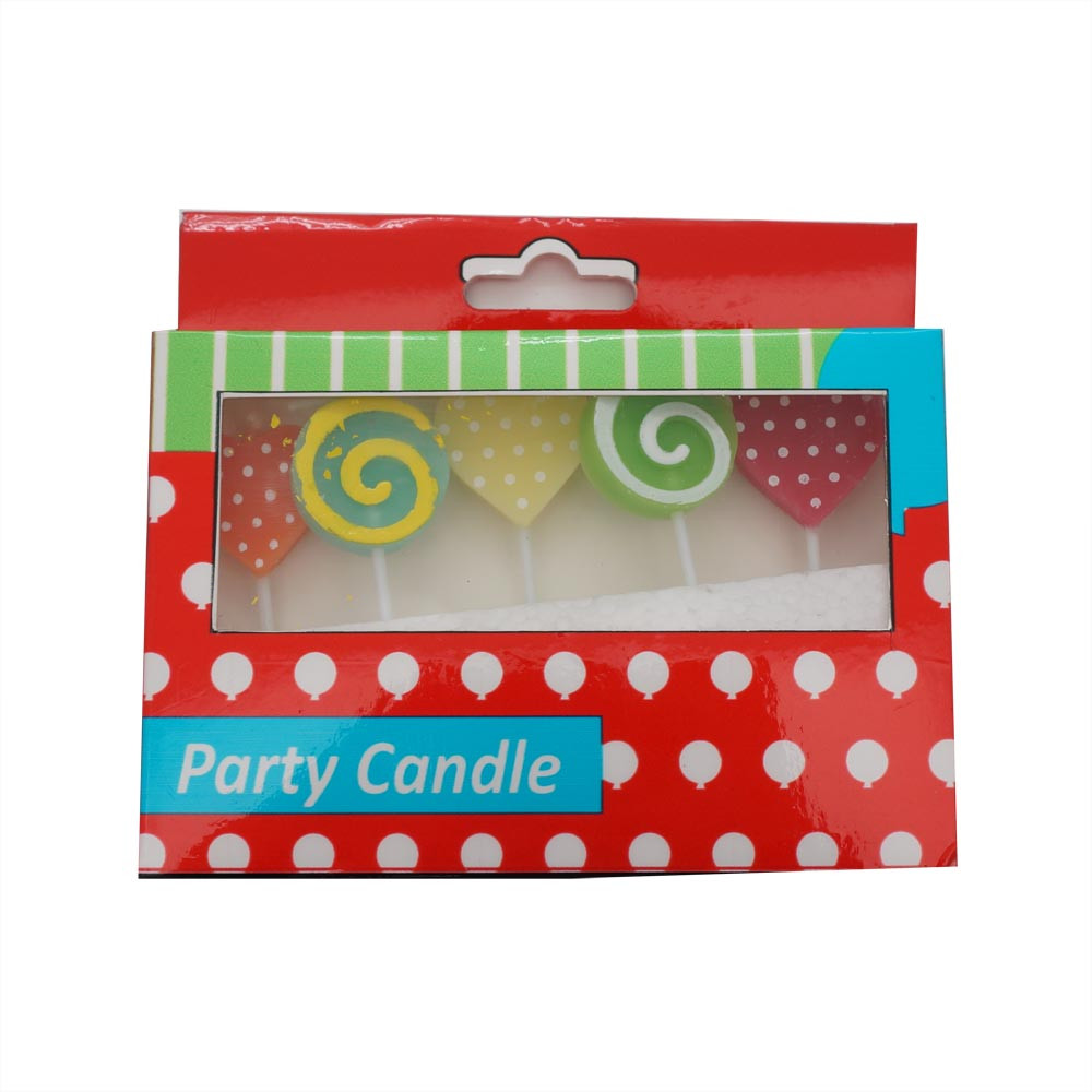 Candle 5pcs Lolipop Deco In Box(36/144)