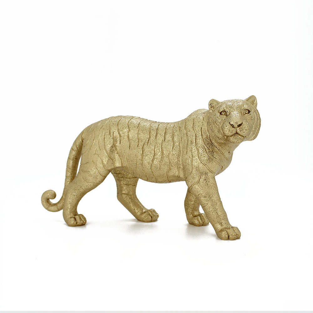 Deco Tiger 42x15.5x22.3cm- Gold (1/4)