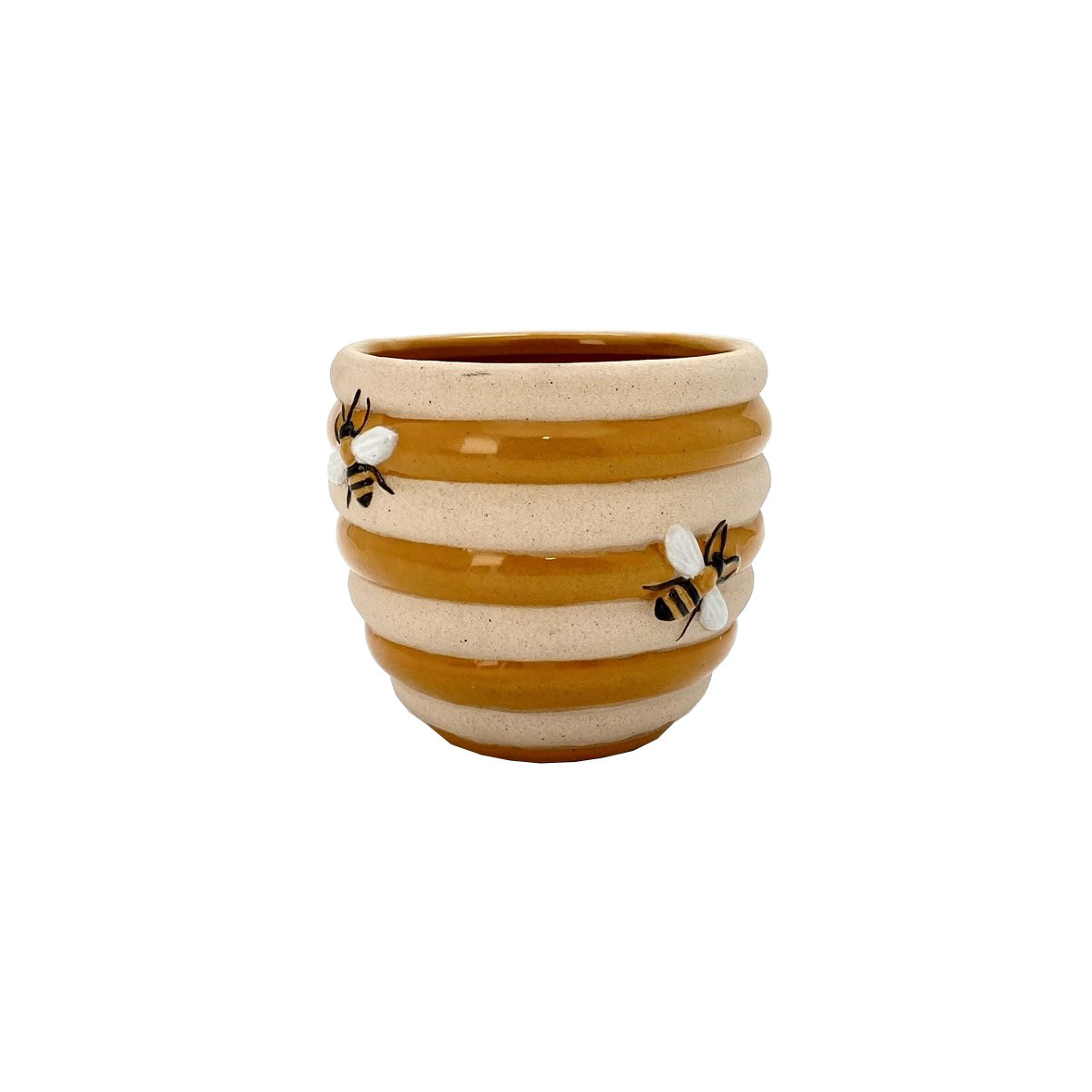 Pot w/Bee Deco 12.2x11.8x10.1cm (2/12)