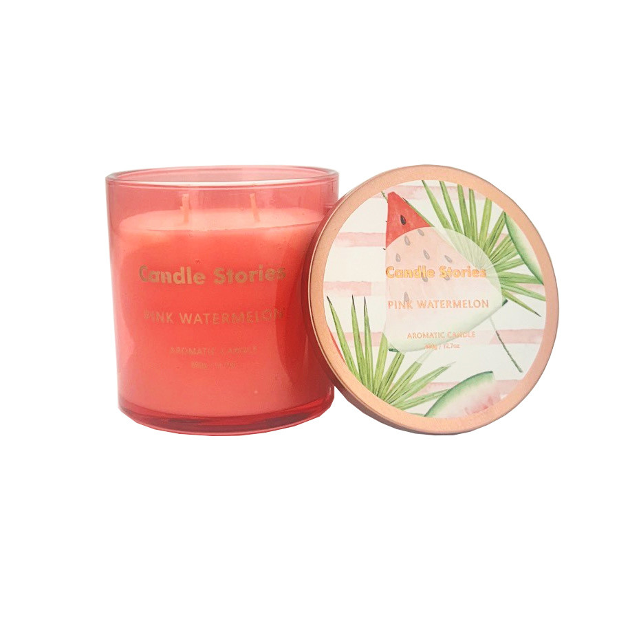 Candle Jar SOY 360g PinkWatermelon(1/12)