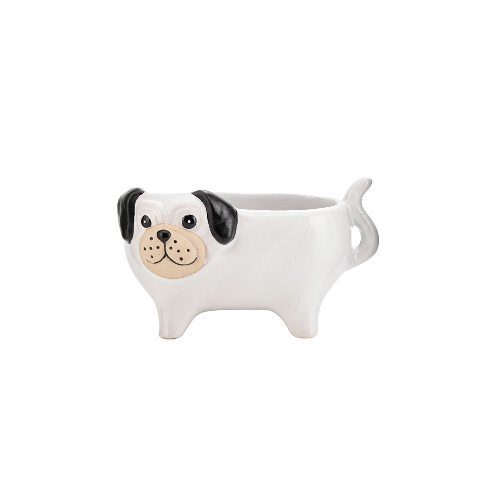 Pot Pug 15.9x9.1x9.2cm - White (1/16)