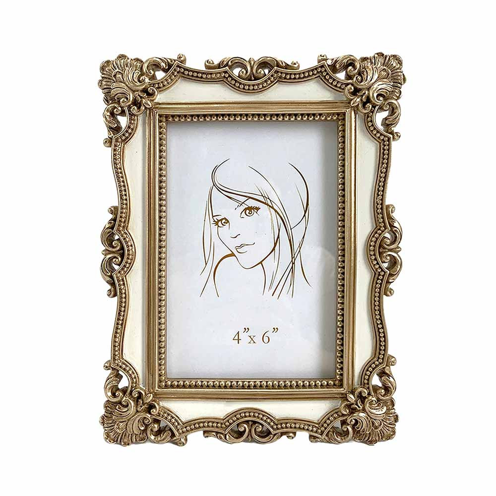 Photo Frame Square  4x6 Inch Gold (1/18)