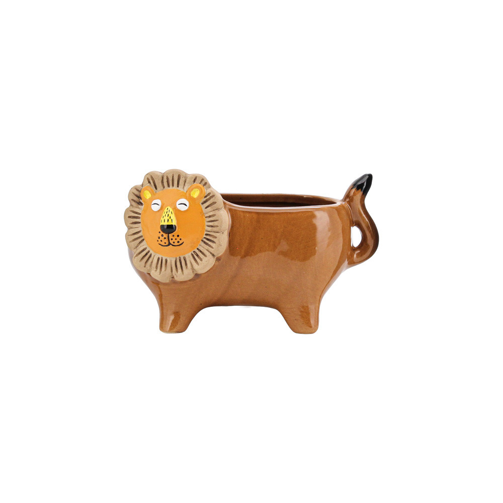 Pot Lion 15.7x9.6x10.1cm - Brown(1/12)