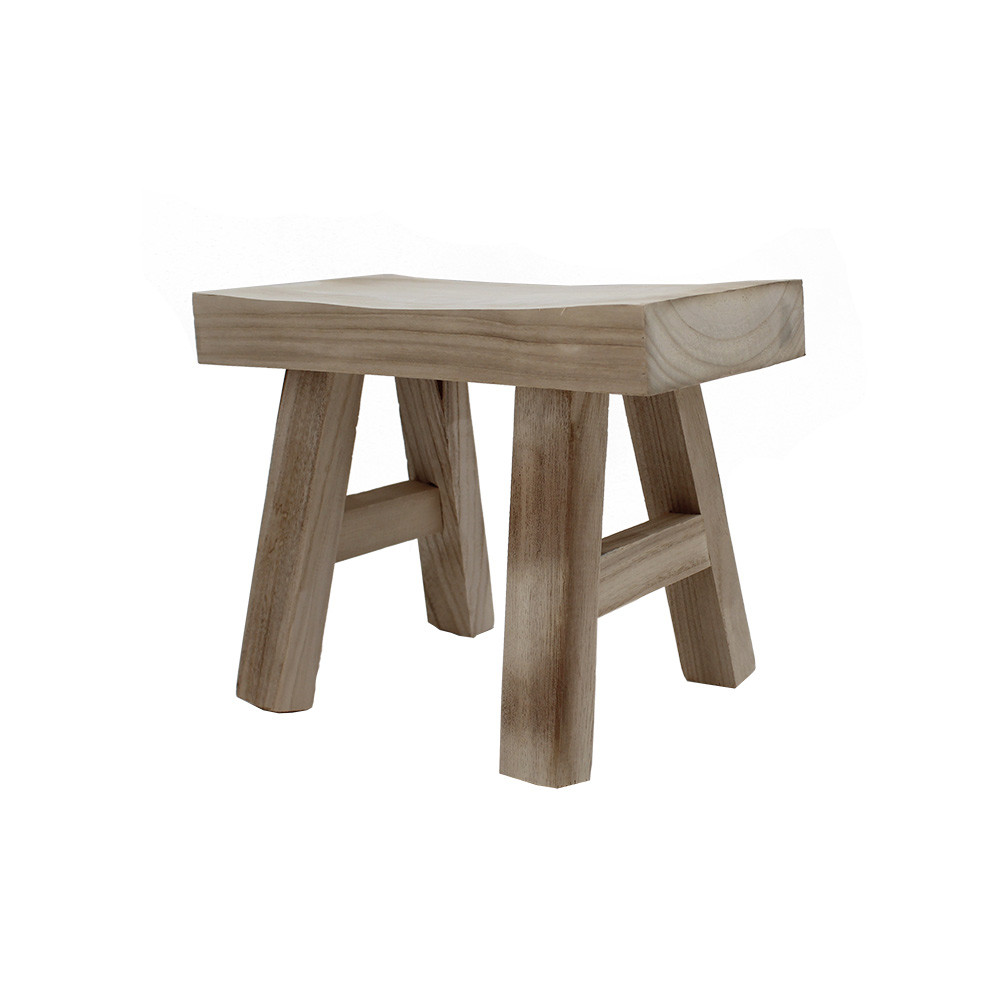 Wood Stool 36x17.5x26cm (2/2)
