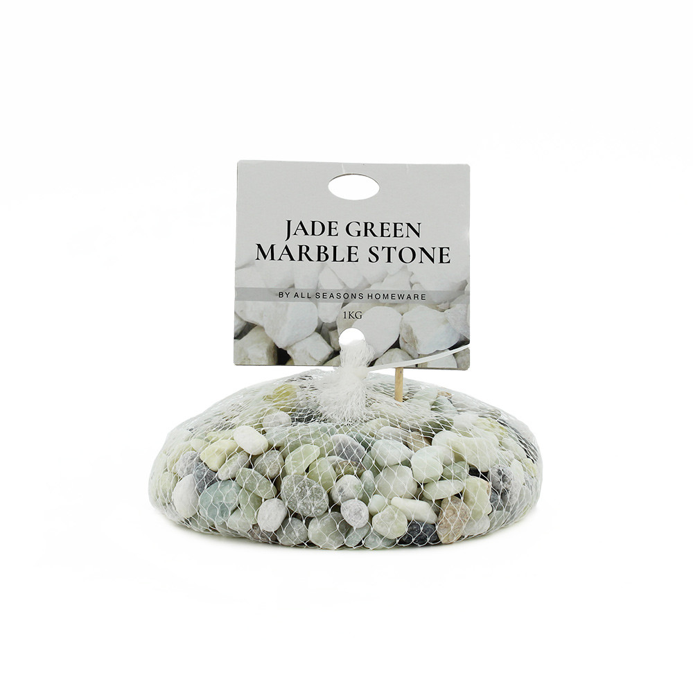 MarbleStoneTumbled 1Kg Jade Green(15/15)