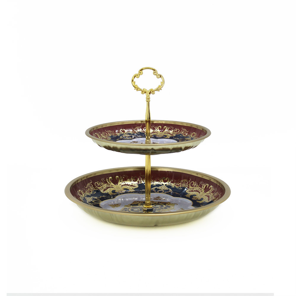 Tin Cake Stand 2 Tiers (36/36)