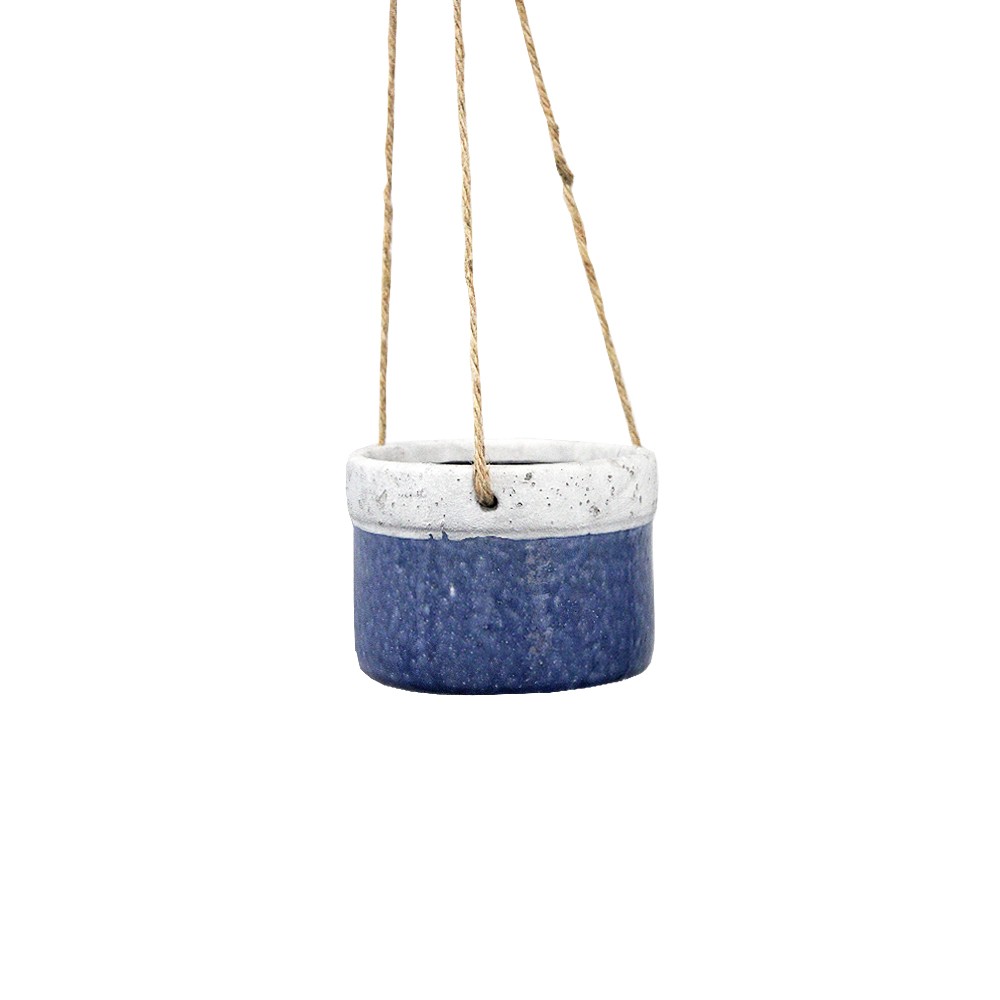 Pot Hanging Ceramic 13x19cm-Blue(1/12)