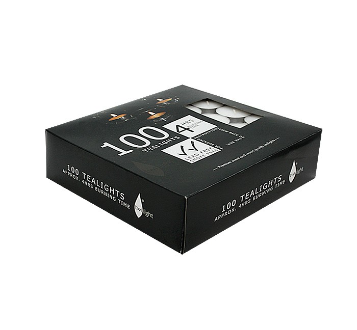 CandleT-lite4Hrs100pcs/PkBlackBox(12/12)