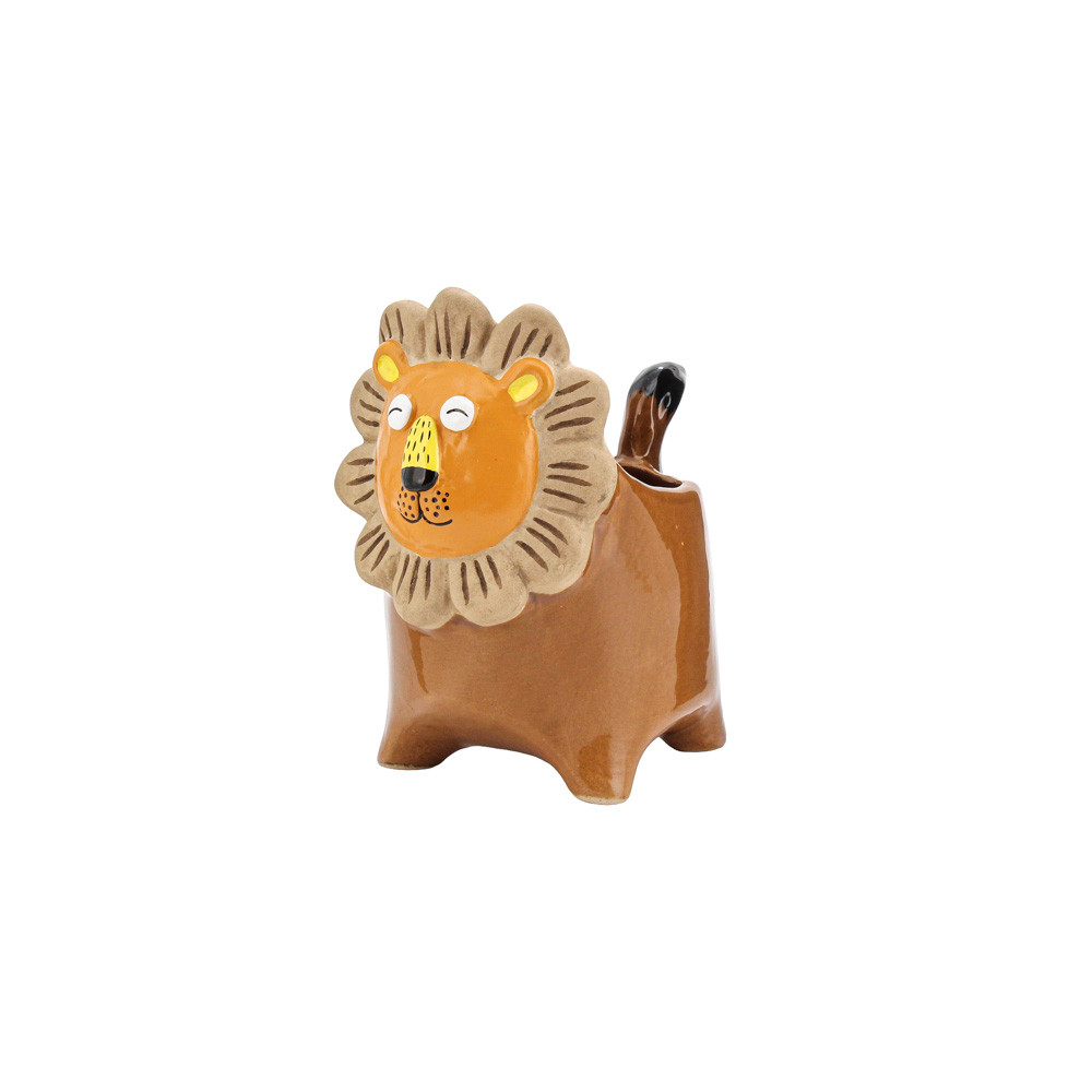 Pot Lion 13.8x9.5x14.6cm - Brown(2/16)