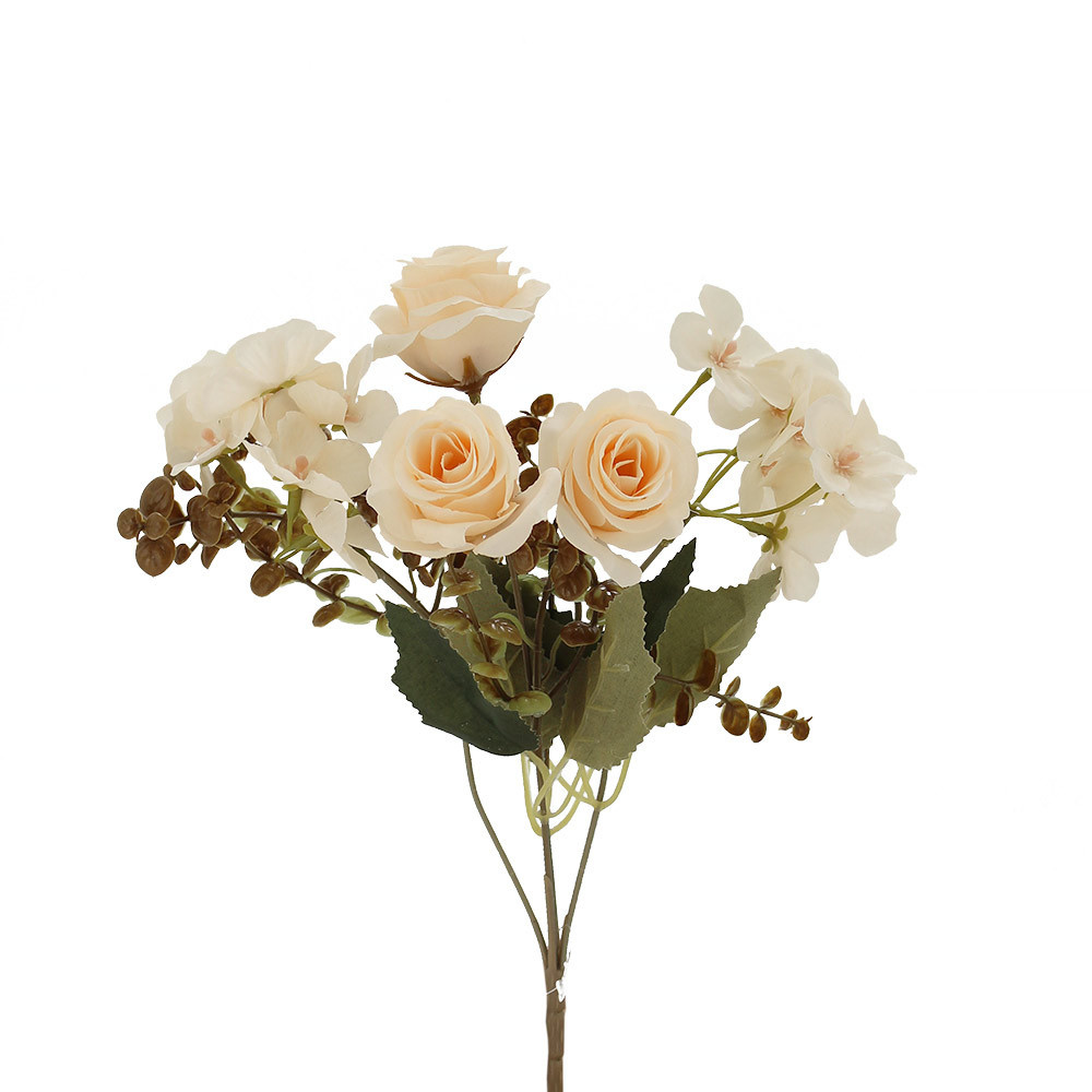 Flower Rose Bush 5x30cm - Cream (24/240)