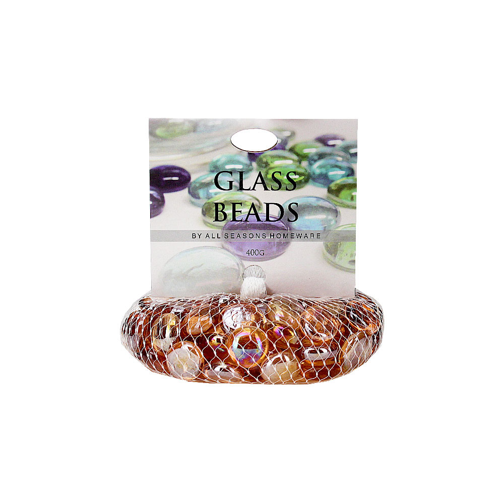 Glass Marble Beads 400g/Net-Peach(36/36)