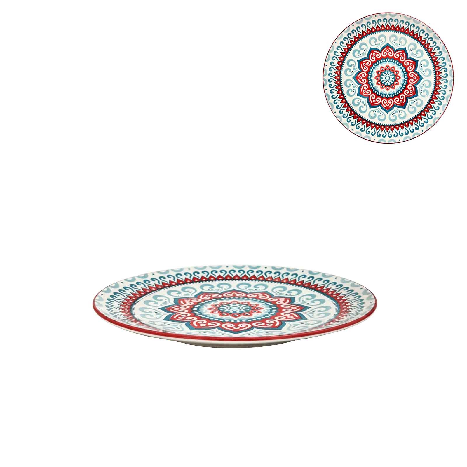 Turkish Style 10.5InchPlate BluRed(4/16)