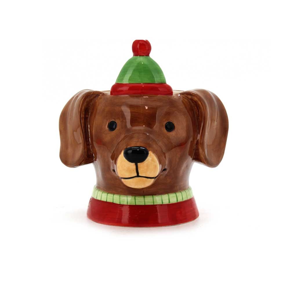 Planter Xmas Dog 16.2x16.5x17.5cm (2/8)