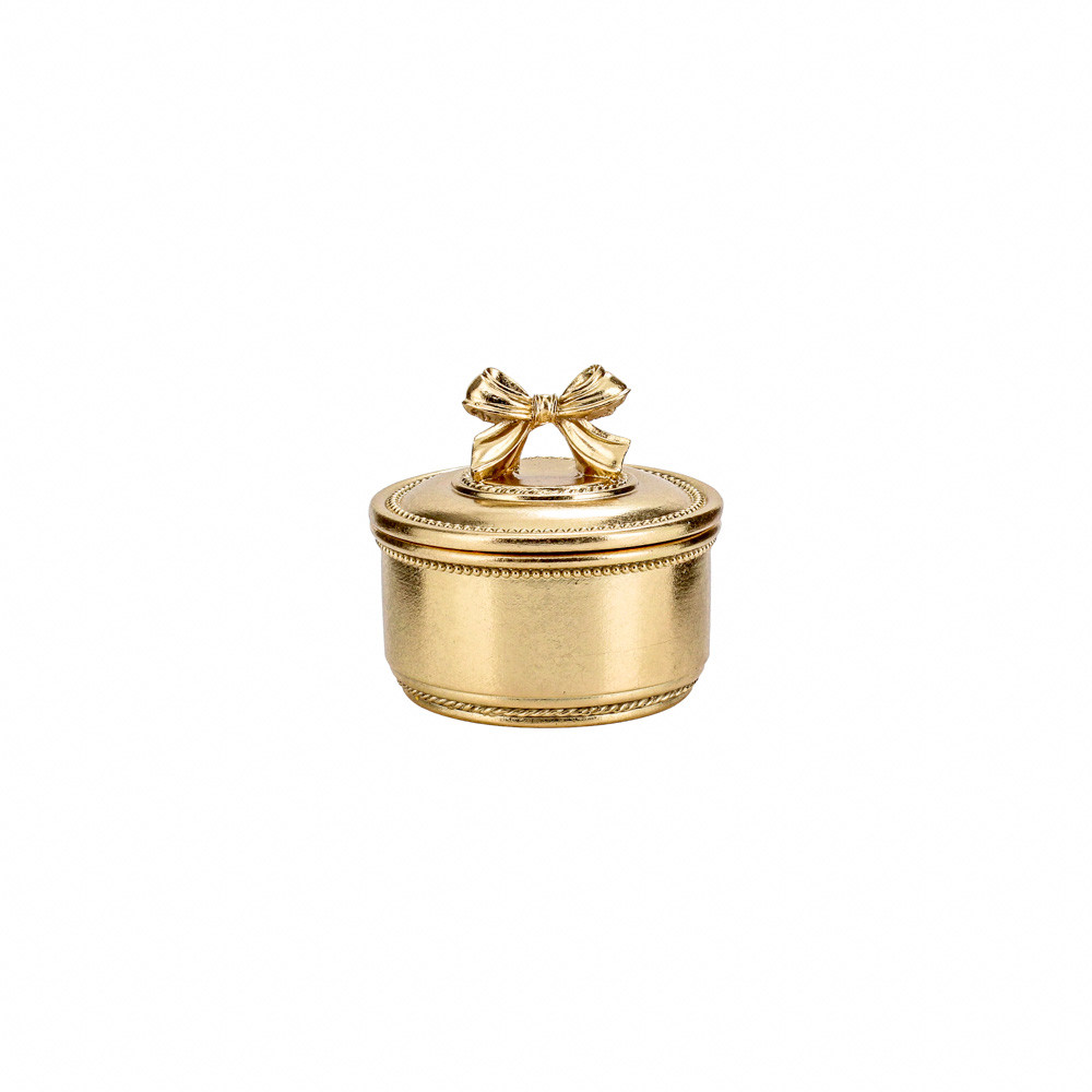Trinket Box w/Ribbon D8.5x7.8cm (6/24)