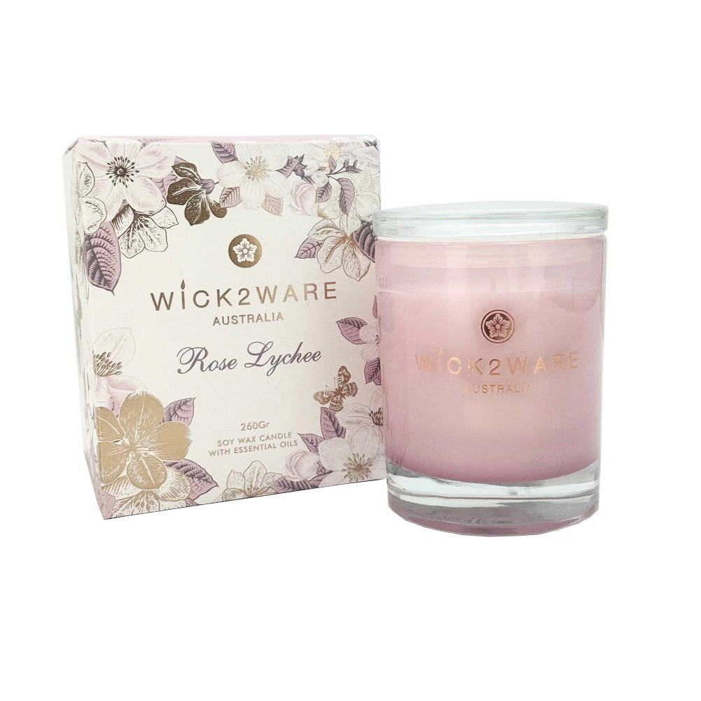 Candle Jar SOY 300g Rose & Lychee (6/12)