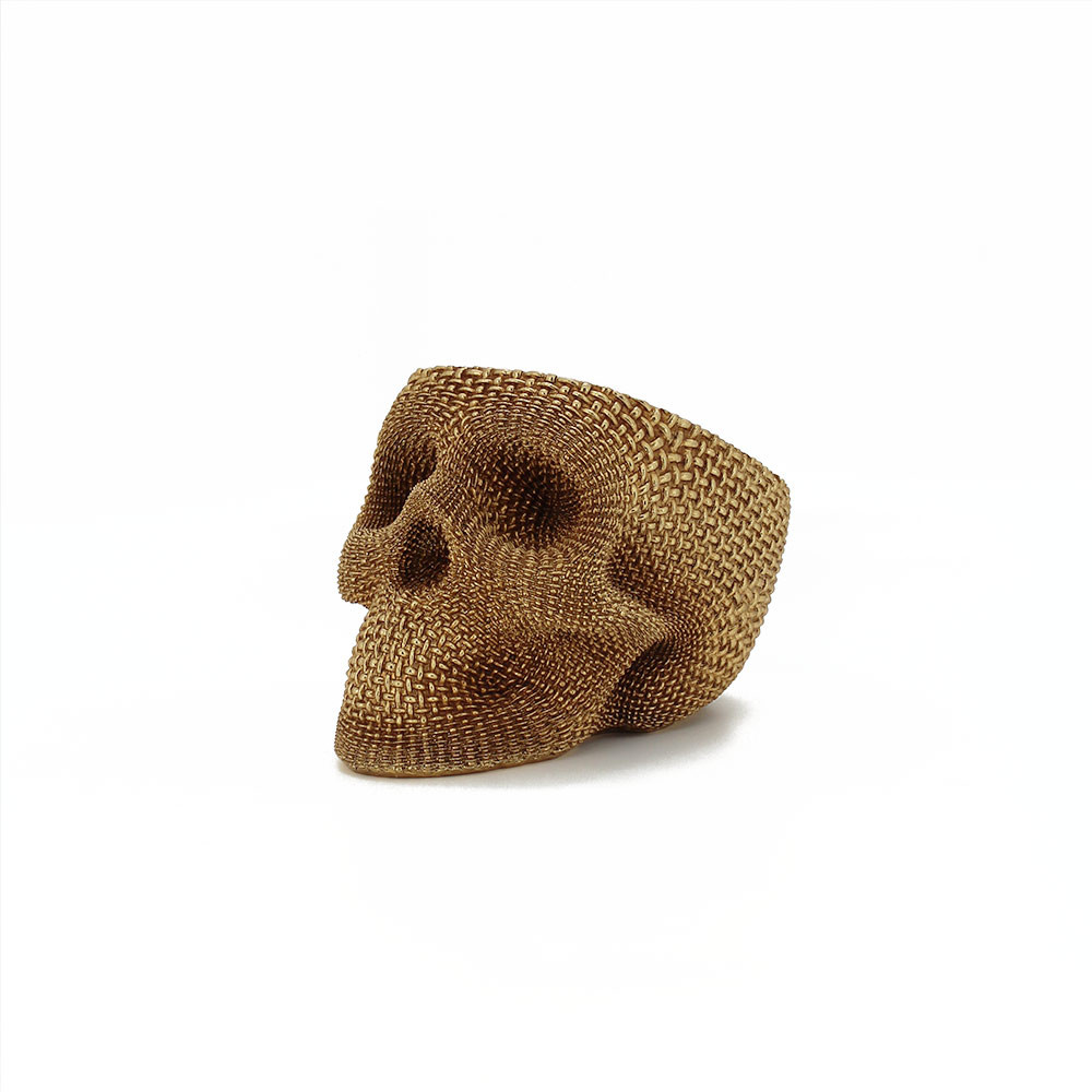 Pot Skeleton 22x14x15cm - Gold (1/8)
