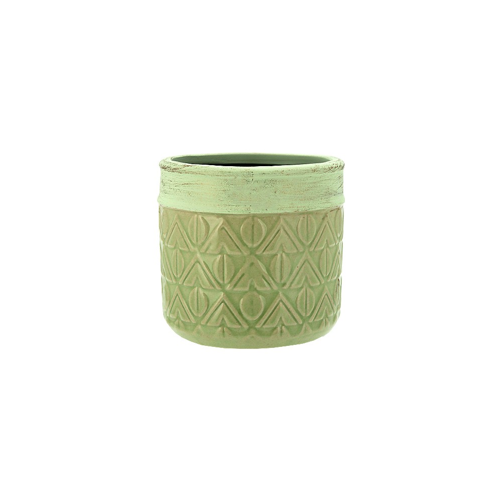 Planter Round 11x10.5cm-LimeGreen(24/24)