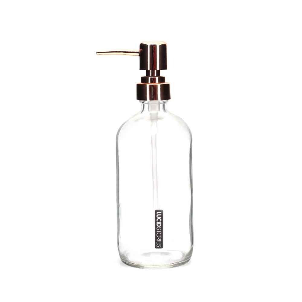 GlsBottleRoseGdSilLid500ml7.4x21.6(1/24)