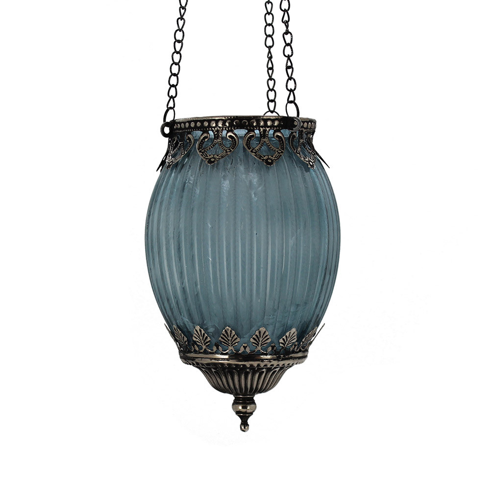 MoroccanStyleHangLantnD11x18.5Blu(1/12)