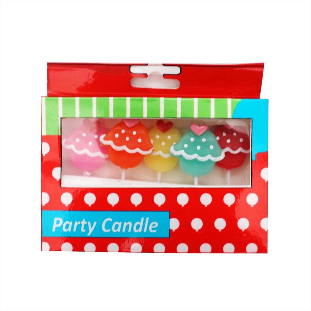 Candle With 5pc Cake Deco In Box(36/144)