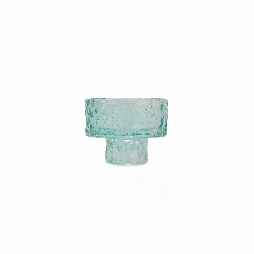 GlassCandleHolder5.2x6.4cm Green (24/24)