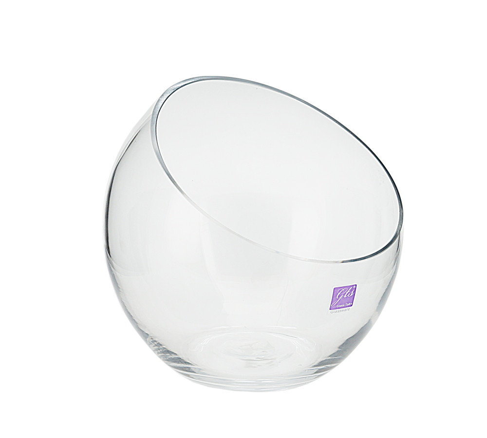 Glass Vase Cut TopTerrarium 21x22cm(8/8)