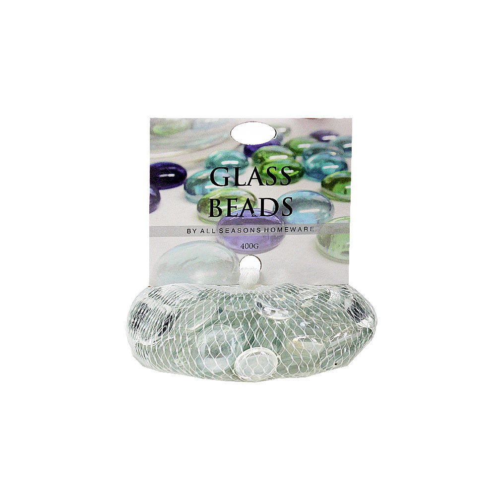 Glass Marble Beads 400g/Net-Clear(36/36)