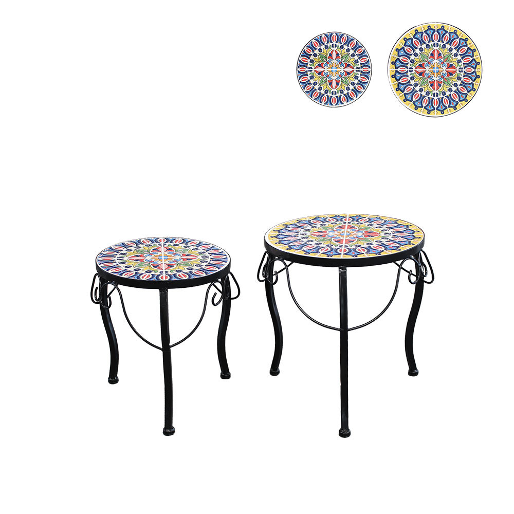 Plant Stand S/2 D30x33,D25x29cm (2/2)