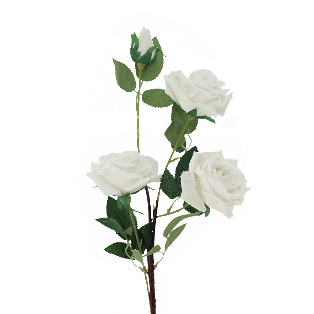 Flower Lucy Rose 4x89cm - White (12/72)