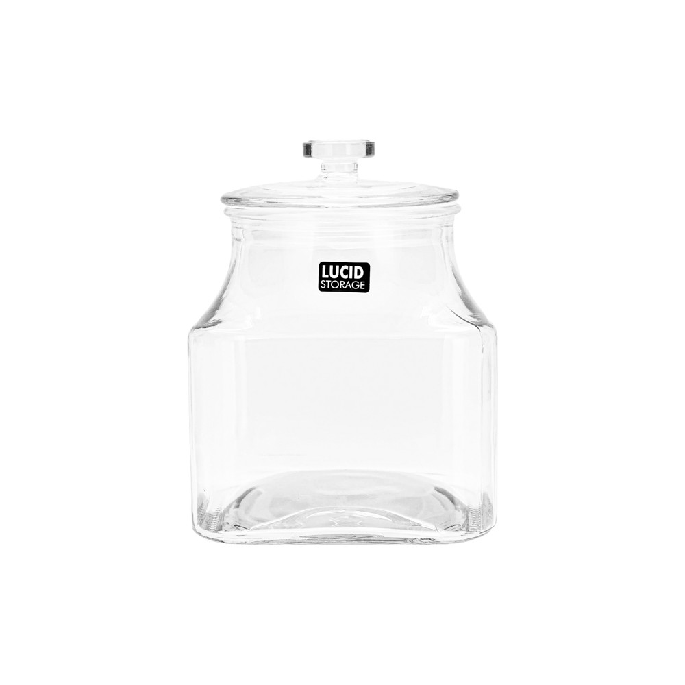 Glass Jar Knob Sq 15.5x20cm2.38L (6/6)