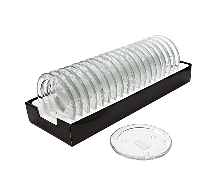 GlassPillarHolder D10.8cmRd-Clr(10/80)